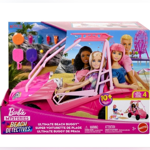 Barbie Other - Barbie Beach Detectives Pink Buggy
